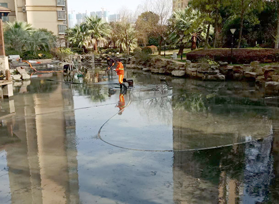 广元景观池淤泥清理